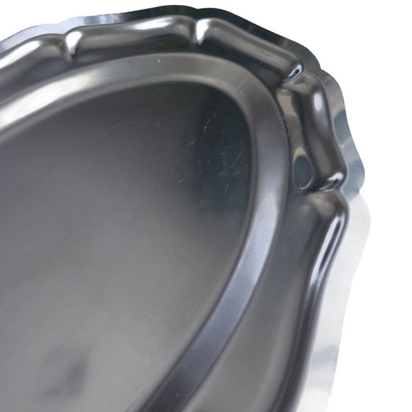 Vintage Stainless Steel Tray Vanity Serving Trinket Cosmetic Dresser Table - Picture 7 of 13